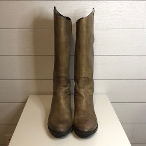 Sam Edelman Penny Boots Olive Leather Women’s 9.5